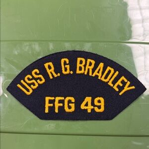 USS R. G. Bradley embroidered naval Patch